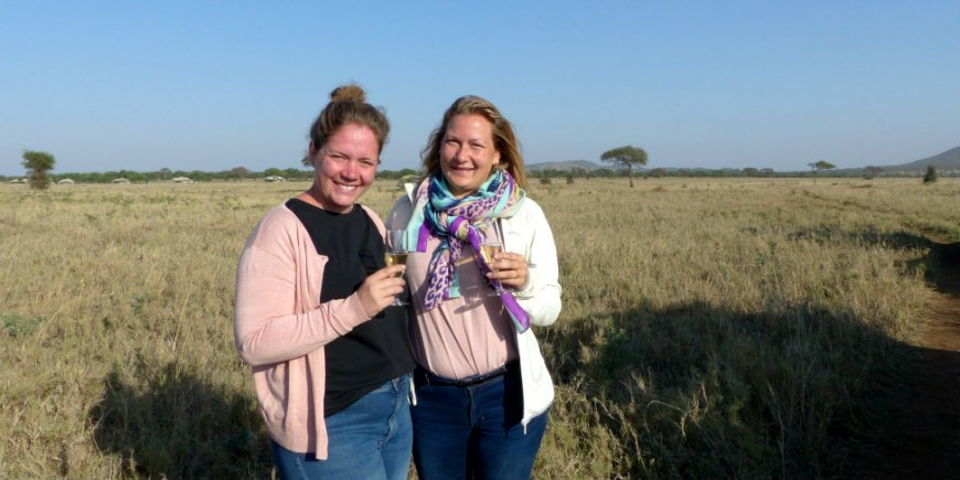 Anne Mette & Louise, ballong safari