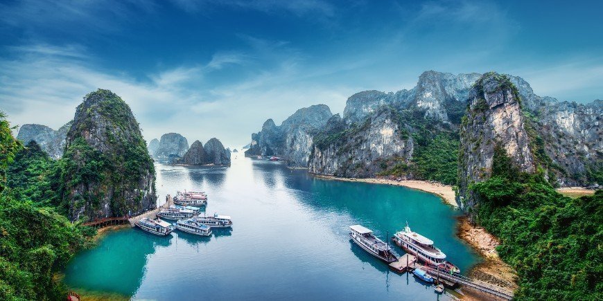 Ha Long Bay i Vietnam